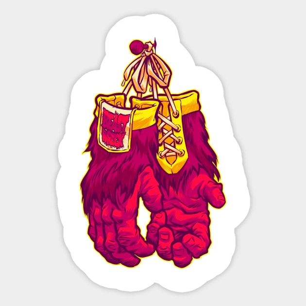 GORILLA GLOVES Sticker by beastpop